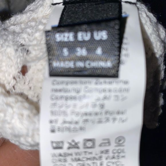 White Crochet Halter Dress - Picture 4 of 5